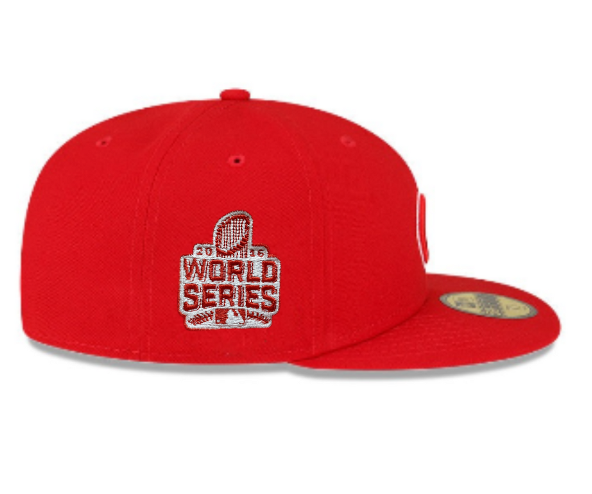 Men's Chicago Cubs New Era 2016 World Series Red 59FIFTY Fitted Hat