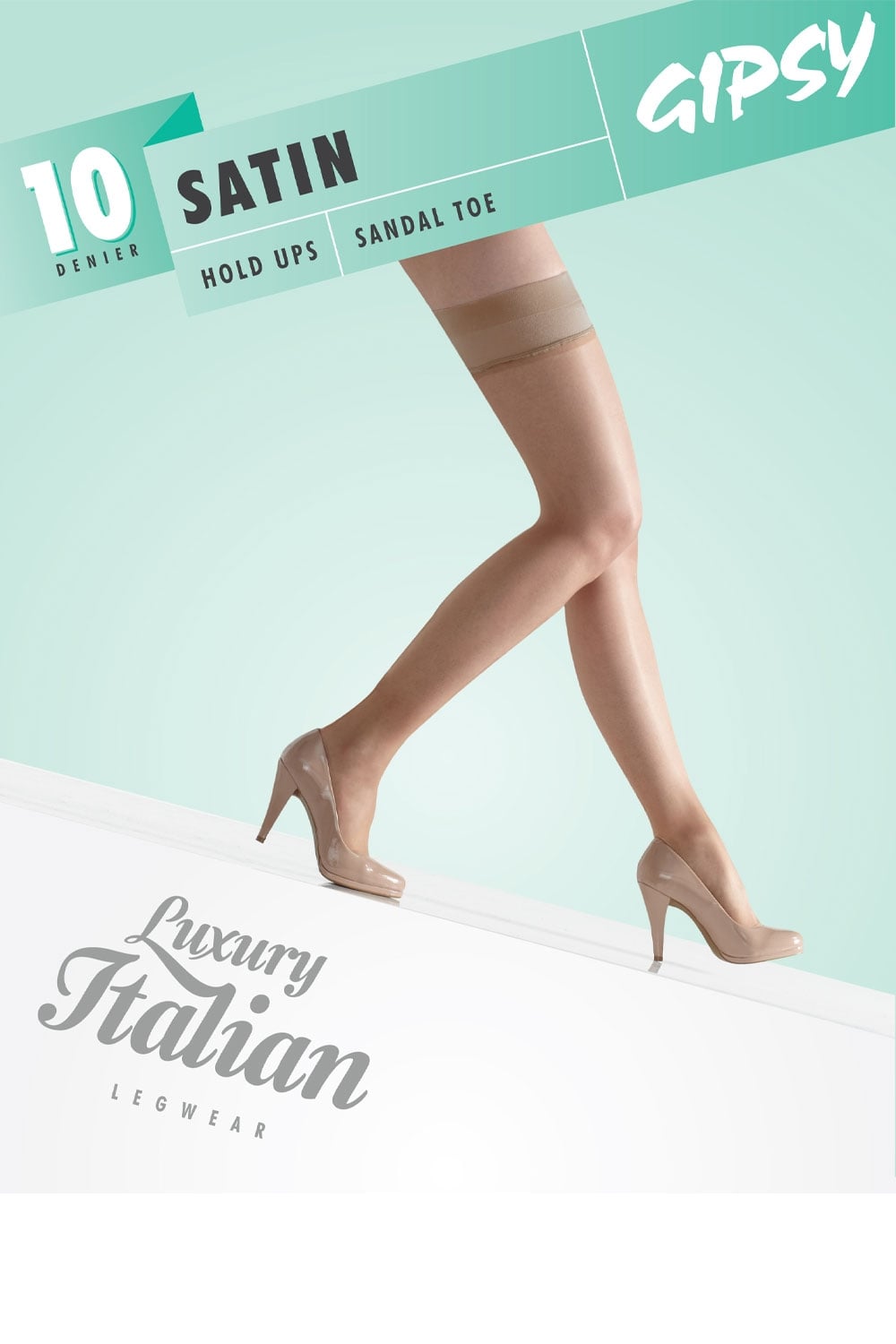 Satin Sheer Leg Hold Ups 1475