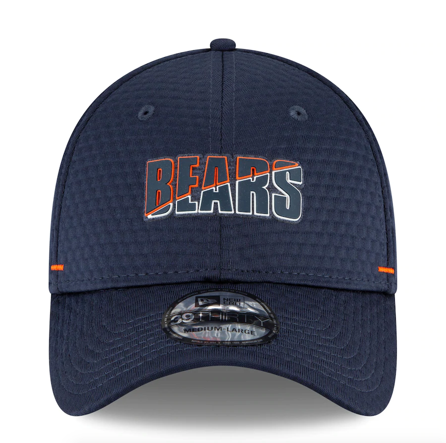 Chicago Bears New Era 2020 NFL Summer Sideline Official Alternate "B" Logo 39THIRTY Flex Hat - Navy