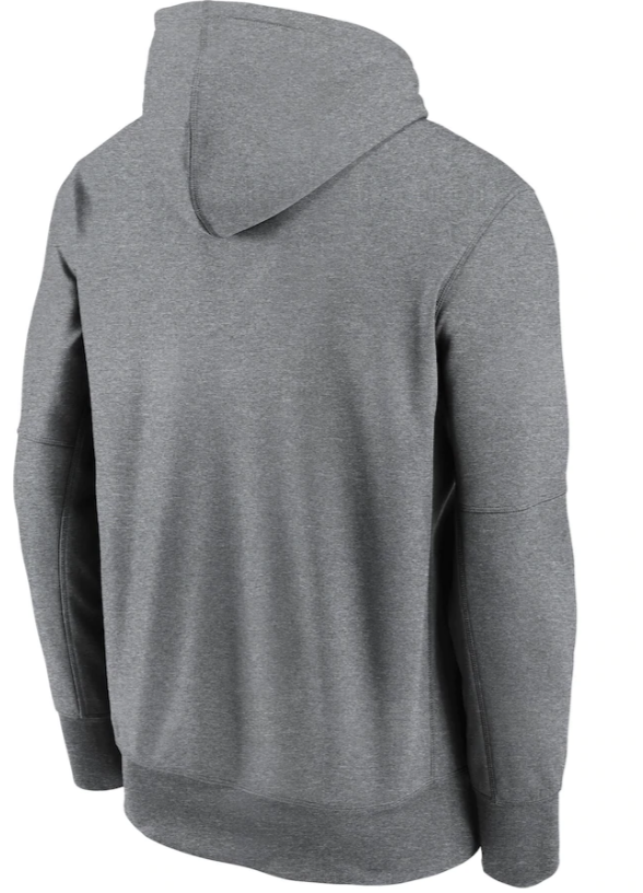 Men's Chicago Bears Nike Heathered Charcoal Fan Gear Primary Logo Therma Performance Pullover Hoodie