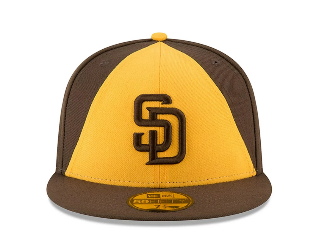 Men's San Diego Padres New Era Brown Alternate 2 Authentic Collection On-Field 59FIFTY Fitted Hat