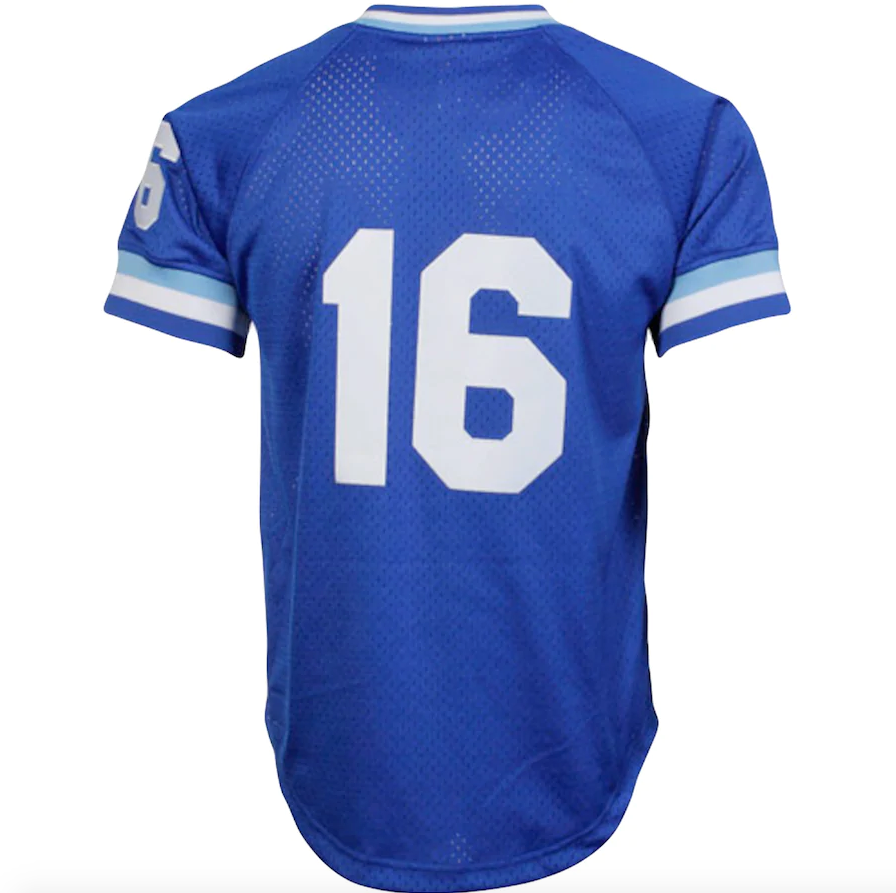 Men’s Mitchell & Ness Authentic Replica Bo Jackson Kansas City Royals 1989 Blue Mesh Batting Practice Jersey