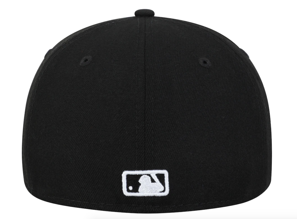 Men's New Era Chicago White Sox B-Dub 59Fifty Black Fitted Hat