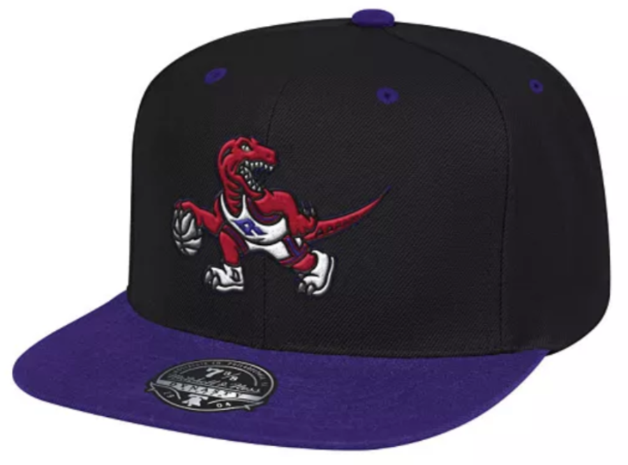 Men's Mitchell & Ness Purple/Black Toronto Raptors Hardwood Classics Reload 2.0 Fitted Hat