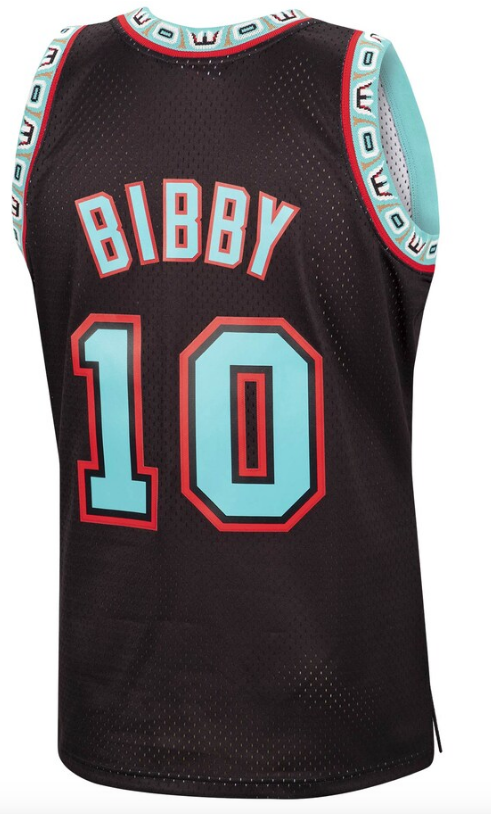 Men's Mike Bibby Vancouver Grizzlies Mitchell & Ness 1998-99 Hardwood Classics Reload Swingman Jersey - Black