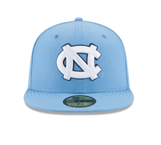 Mens North Carolina Tar Heels New Era Carolina Blue Basic 59FIFTY Fitted Hat