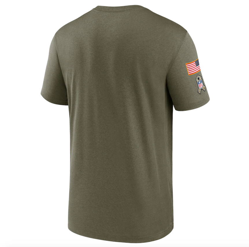 Men's Green Bay Packers Nike Olive 2021 Salute To Service Legend Performance T-Shirt