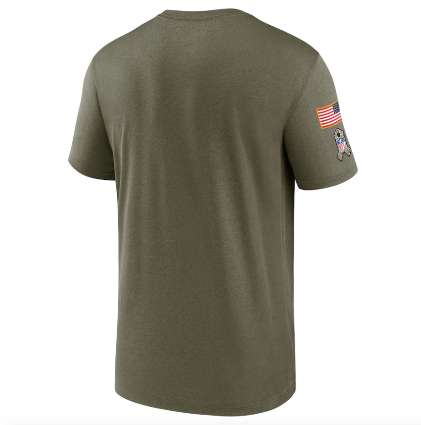 Men's Denver Broncos Nike Olive 2021 Salute To Service Legend Performance T-Shirt