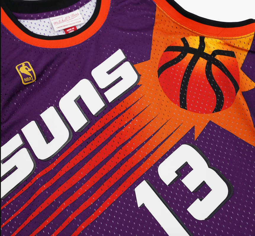 Men's Phoenix Suns Steve Nash Mitchell & Ness Purple 1996-97 Hardwood Classics Swingman Jersey