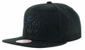Philadelphia 76ers Mitchell & Ness Tonal Black Pink Moon Snapback Hat
