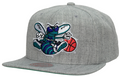 Charlotte Hornets HWC Gray Heathered 2.0 Mitchell & Ness Snapback Hat