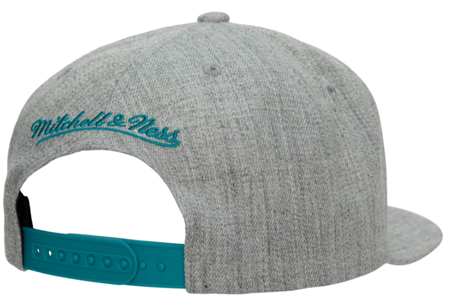 Charlotte Hornets HWC Gray Heathered 2.0 Mitchell & Ness Snapback Hat