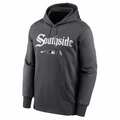 Youth Chicago White Sox Nike Black City Connect Therma Pullover Hoodie