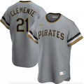 Men's Pittsburgh Pirates Roberto Clemente Nike Road Gray Replica Jersey