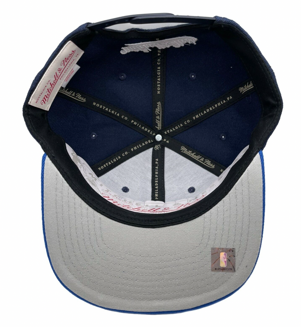 Men's Dallas Mavericks NBA Core Basic Navy 2 Tone Mitchell & Ness Snapback Hat