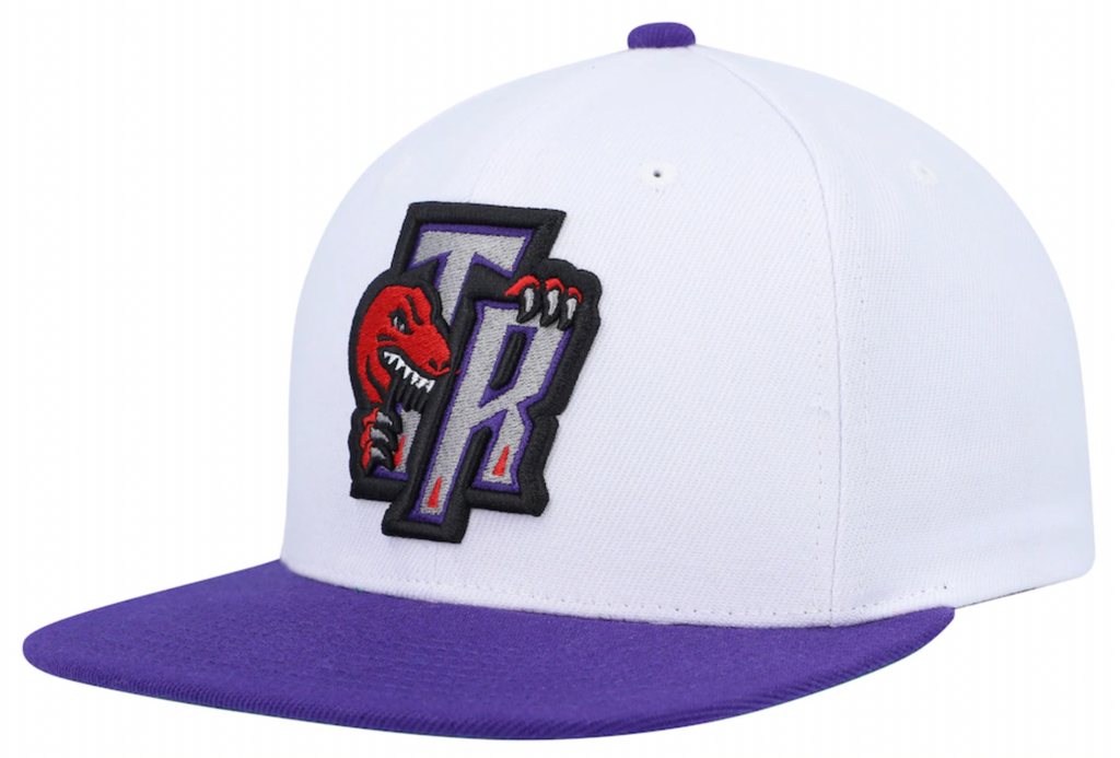 Men's Mitchell & Ness Toronto Raptors HWC White/Purple Adjustable Snapback Hat