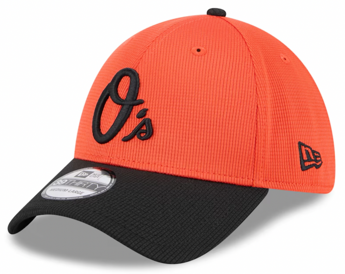 Men's Baltimore Orioles New Era Orange 2025 Spring Training 39THIRTY Flex-Fit Hat