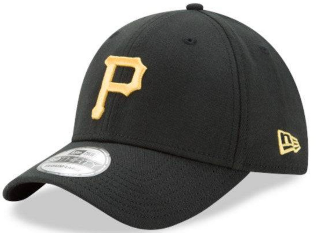 Pittsburgh Pirates New Era 39Thirty Black Team Classic Flex Hat