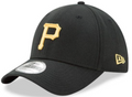 Pittsburgh Pirates New Era 39Thirty Black Team Classic Flex Hat