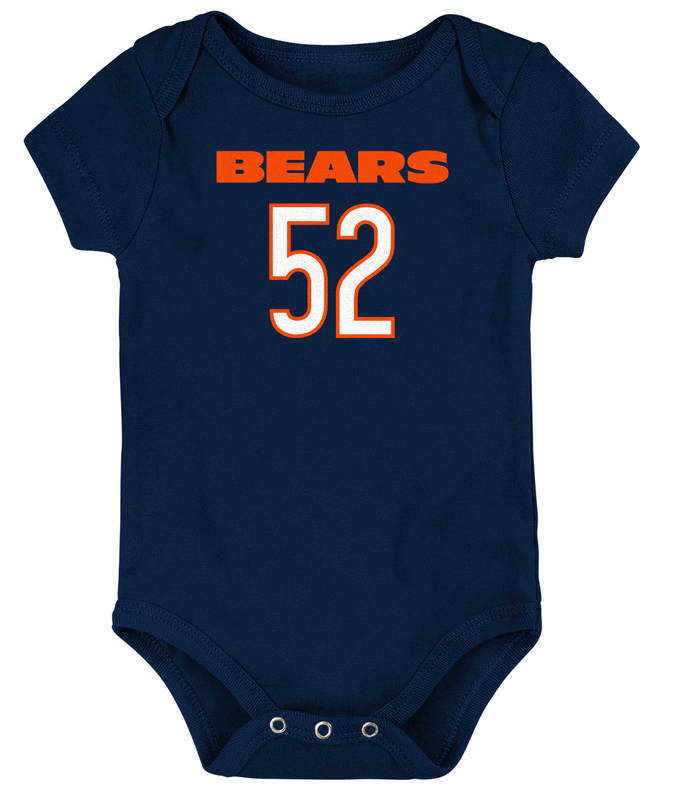 Chicago Bears Infant Navy Khalil Mack Creeper