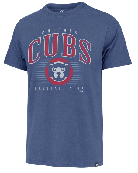 47 Mens Cubs Cubs Cadet Blue Double Header Franklin Tee