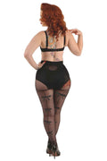 Sheer Bow BackSeam Tights