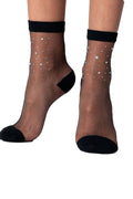 Sheer Jewelled Ankle Socks 1733