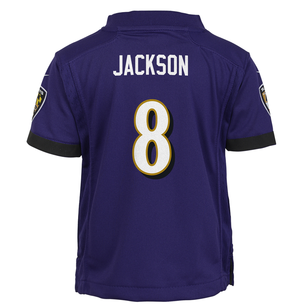 Child Baltimore Ravens Lamar Jackson Purple Home Nike Game Jersey