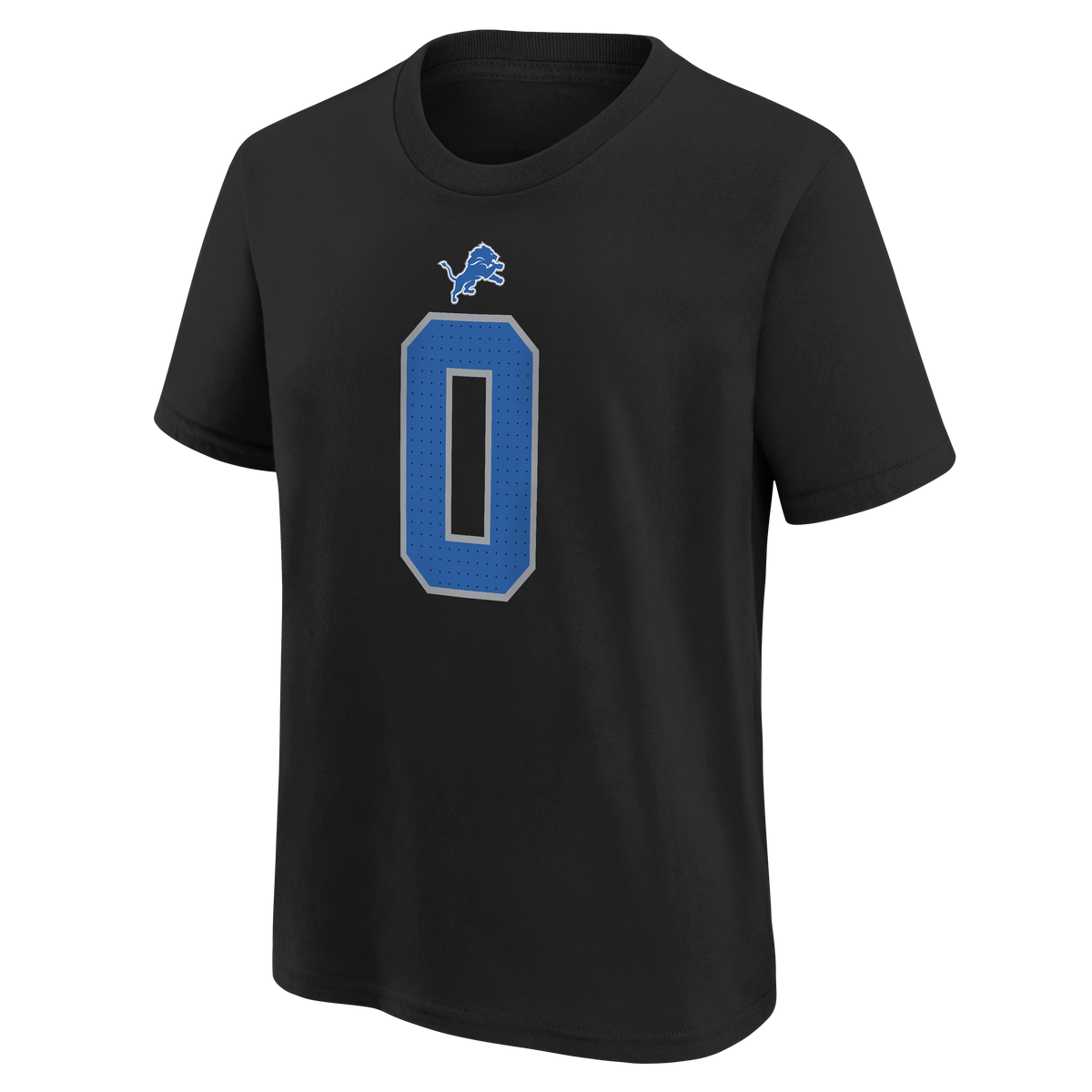 Youth Jahmyr Gibbs Detroit Lions Nike Black FUSE Name & Number T-Shirt