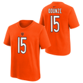 Youth Rome Odunze Chicago Bears Nike Orange FUSE Name & Number T-Shirt