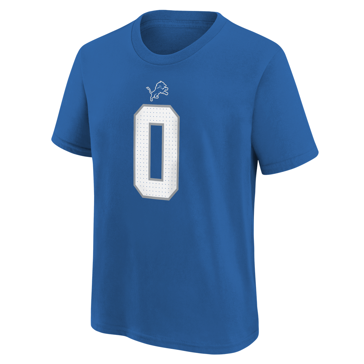 Youth Jahmyr Gibbs Detroit Lions Nike Blue FUSE Name & Number T-Shirt