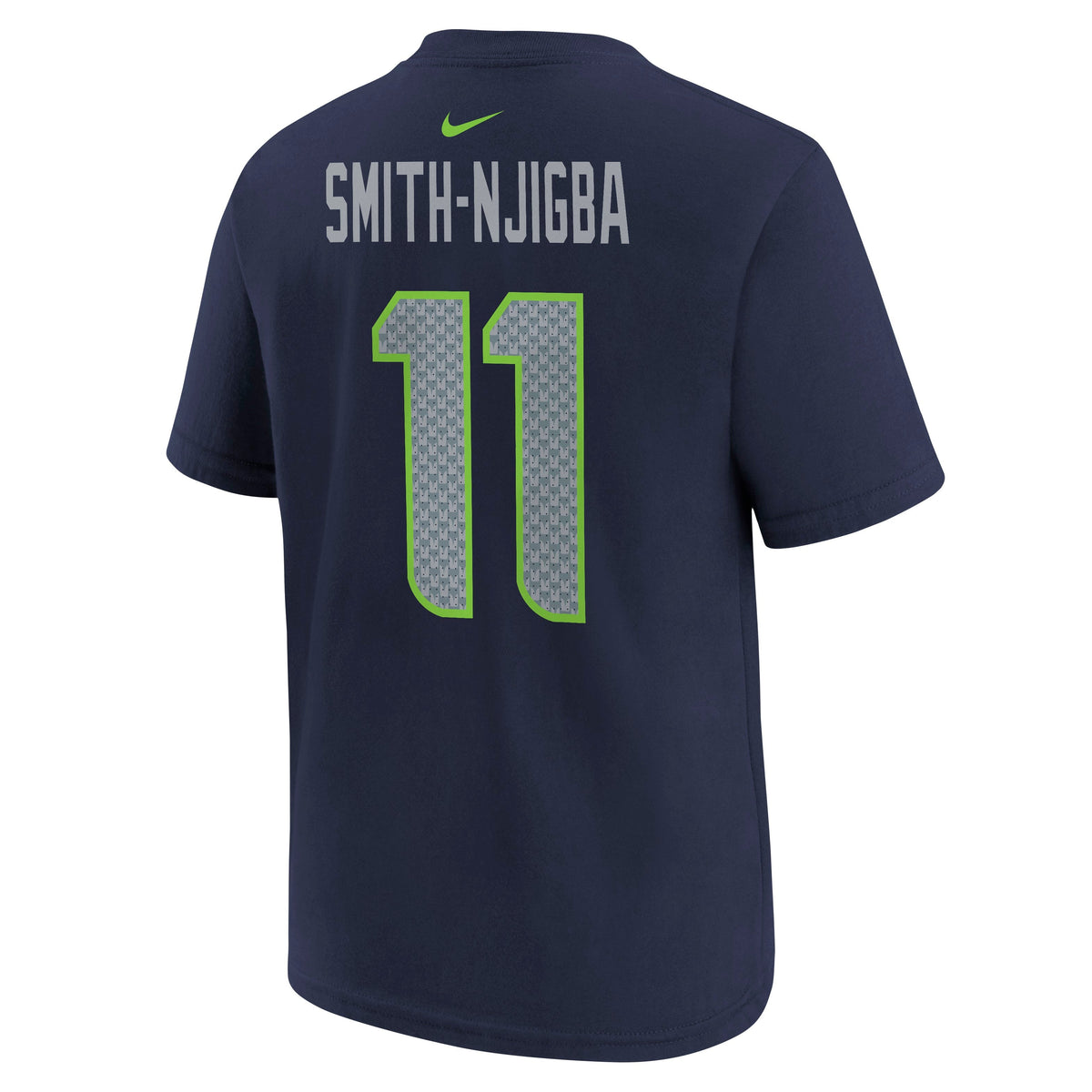 Youth Seattle Seahawks Jaxon Smith-Njigba Nike Blue FUSE Name & Number T-Shirt