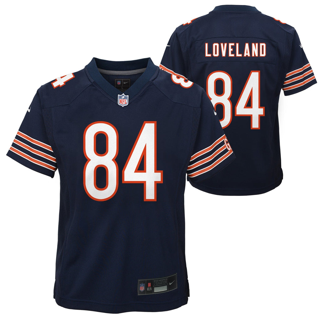 Youth Colston Loveland Chicago Bears Navy Nike Game Jersey
