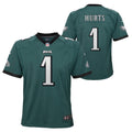 Youth Jalen Hurts Philadelphia Eagles Green Nike Game Jersey