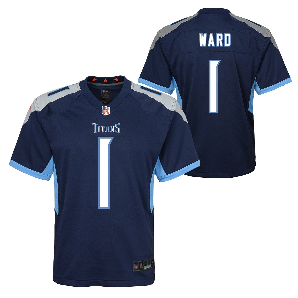 Youth Cam Ward Tennessee Titans Navy Nike Game Jersey