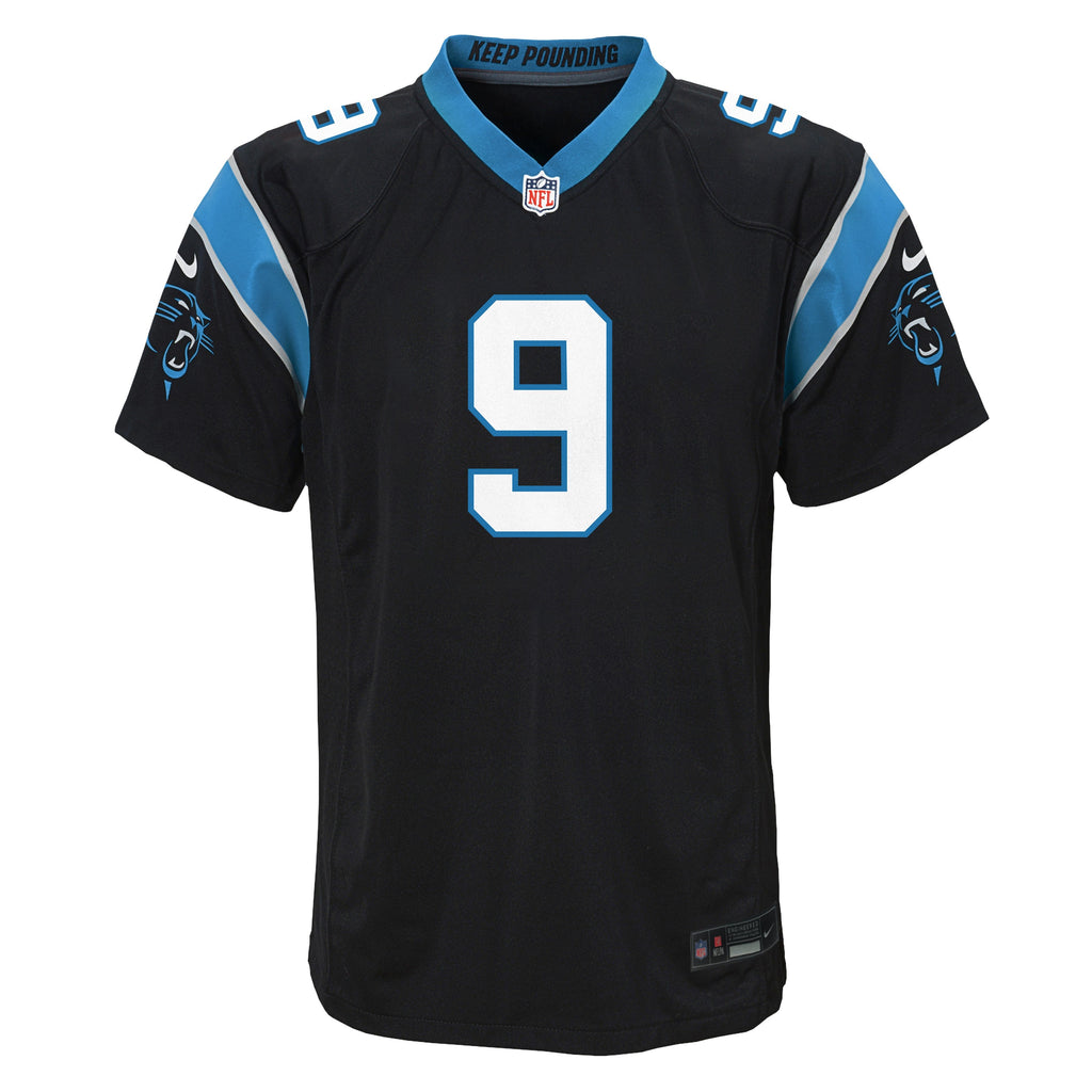 Youth Carolina Panthers Bryce Young Nike Black Game Jersey