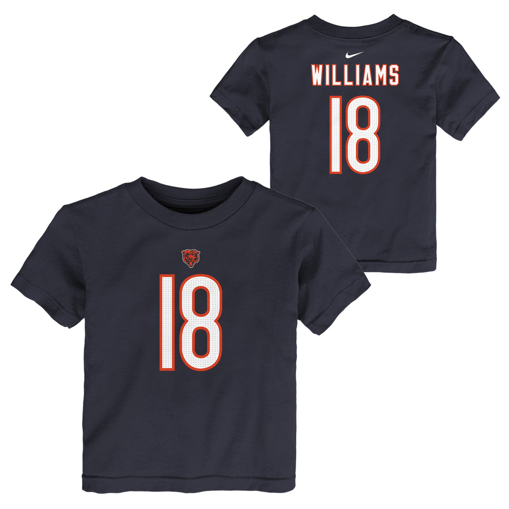 Toddler Caleb Williams Chicago Bears Nike Navy FUSE Name & Number T-Shirt