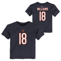 Toddler Caleb Williams Chicago Bears Nike Navy FUSE Name & Number T-Shirt