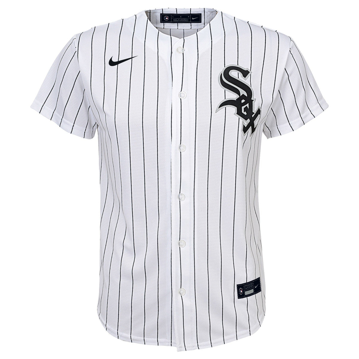 NIKE Youth Jose Abreu Chicago White Sox Home Pinstripe Replica Jersey