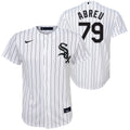 NIKE Youth Jose Abreu Chicago White Sox Home Pinstripe Replica Jersey