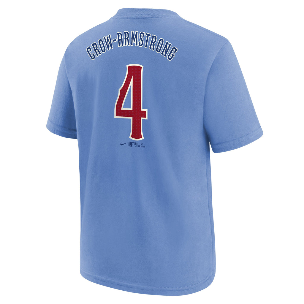 Toddler Chicago Pete Crow-Armstrong Blues 2nd Alternate Nike Name And Number Tee-FUSE