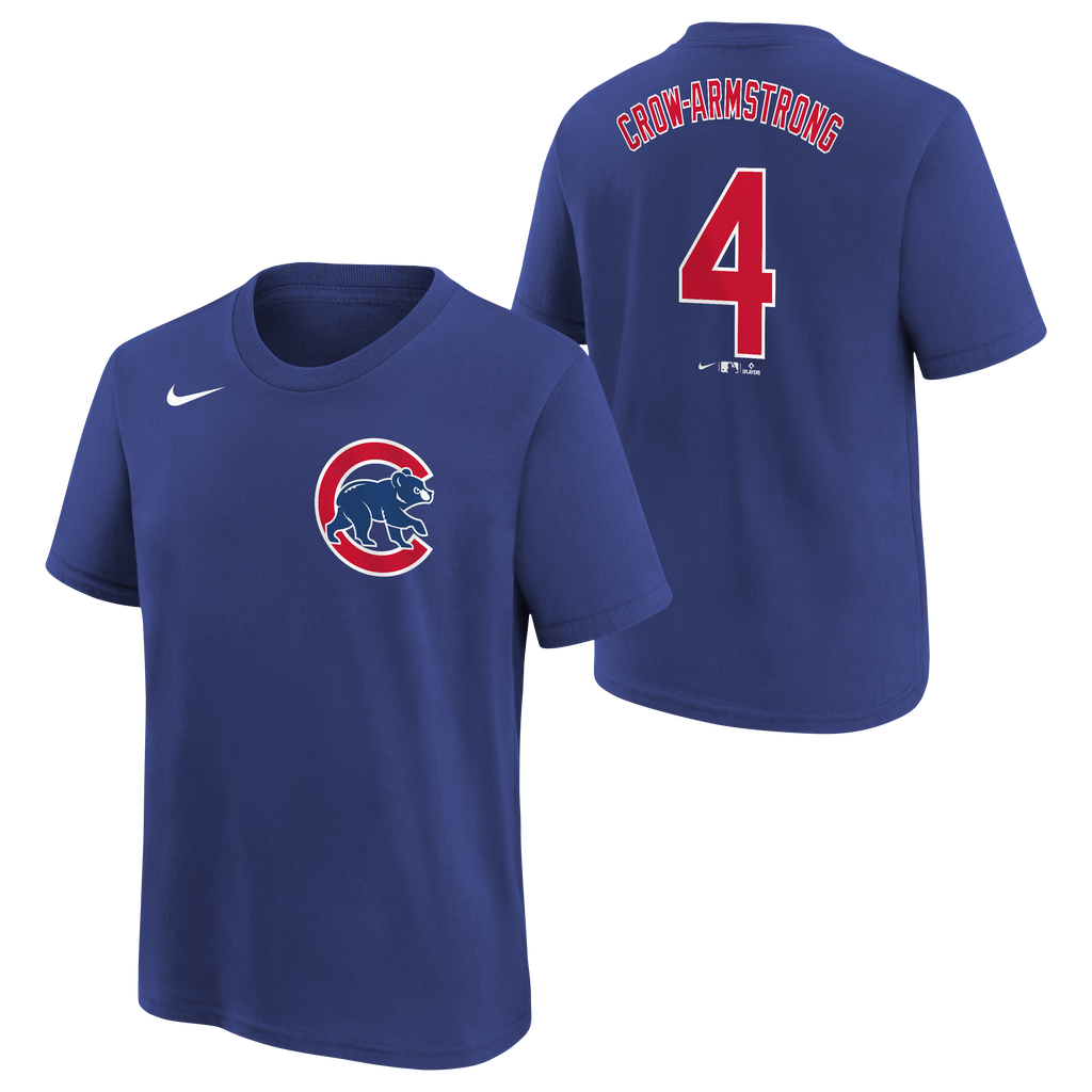 Toddler Chicago Pete Crow-Armstrong Royal Blue Nike Name And Number Tee-2025