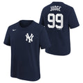 Youth Aaron Judge New York Yankees Nike Navy F.U.S.E. Name & Number T-Shirt