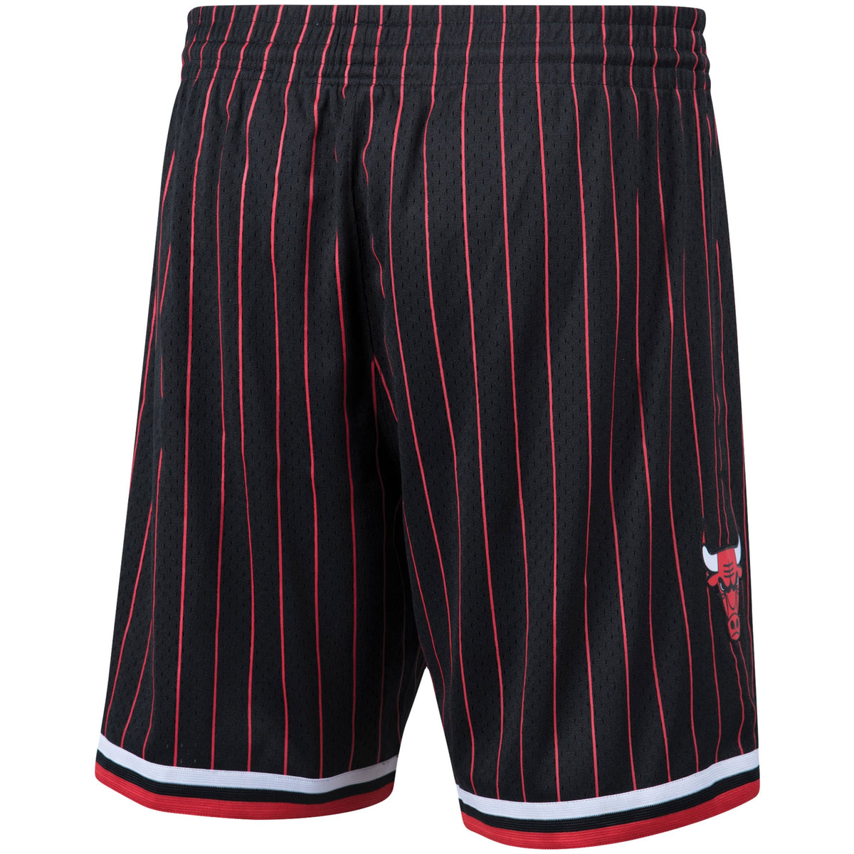 Men's Chicago Bulls Mitchell & Ness 1996-97 Black Hardwood Classics Swingman Shorts