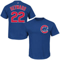 Men's Chicago Cubs Jason Heyward Official Name & Number T-Shirt