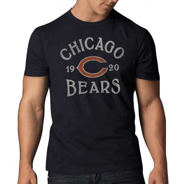 Men’s Chicago Bears Fall Navy Scrum Tee By ’47 Brand