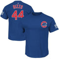 Men's Chicago Cubs Anthony Rizzo Majestic Royal 2016 World Series Champions Name & Number T-Shirt