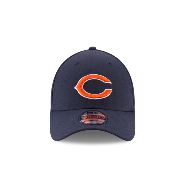 Men's Chicago Bears New Era Navy Team Classic 39THIRTY Flex Hat
