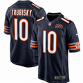 Men's Chicago Bears Mitchell Trubisky Nike Navy 100th Season Game Jersey