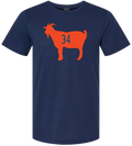 Men's Walter Payton GOAT 34 Obvious Shirts Navy Tee